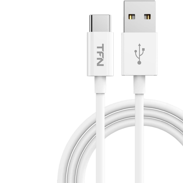 фото Кабель usb type-c, 1,2m tpe white (tfn-cusbcusb1mtpwh)