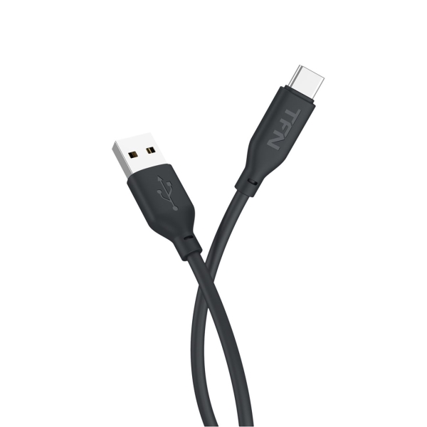 фото Кабель usb type с silicone, 1,2 м black (tfn-c-sil-ac1m-bk)