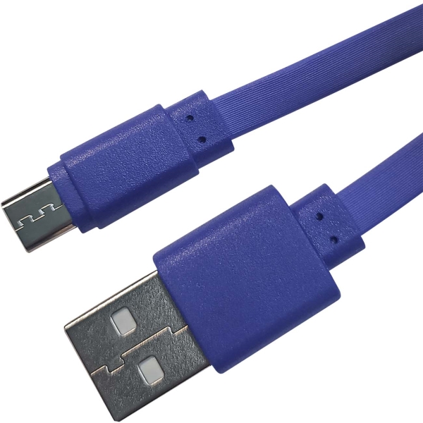 фото Кабель usb a-micro usb b, 2а, плоский, 1,5m (2856) gal