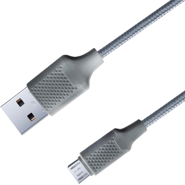 фото Кабель usb a-micro usb b, 2а, нейлон, 2m (2646) gal