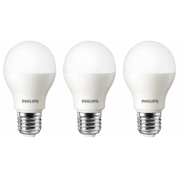 фото Светодиодные лампы bulb 11w e27 3000k, 3 шт (929002299547) philips