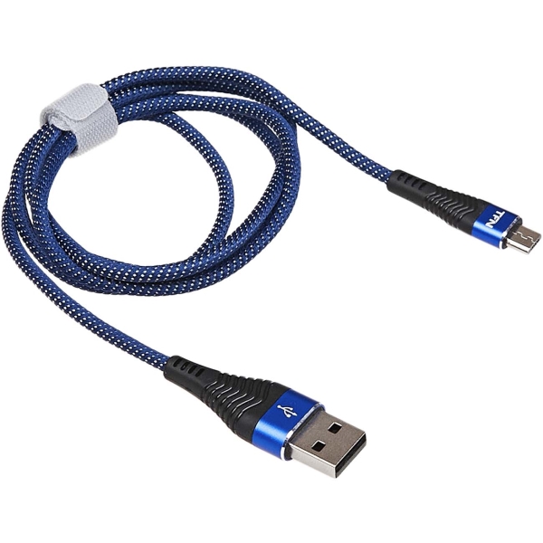 фото Кабель forza, microusb, 1m blue/black (tfn-cfzmicusb1mbl)