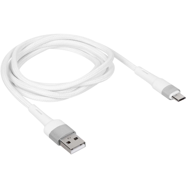 фото Кабель envy, microusb, 1,2m, нейлон white (tfn-c-env-mic1mwh)