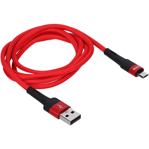 фото Кабель envy, microusb, 1,2m, нейлон red (tfn-c-env-mic1mrd)