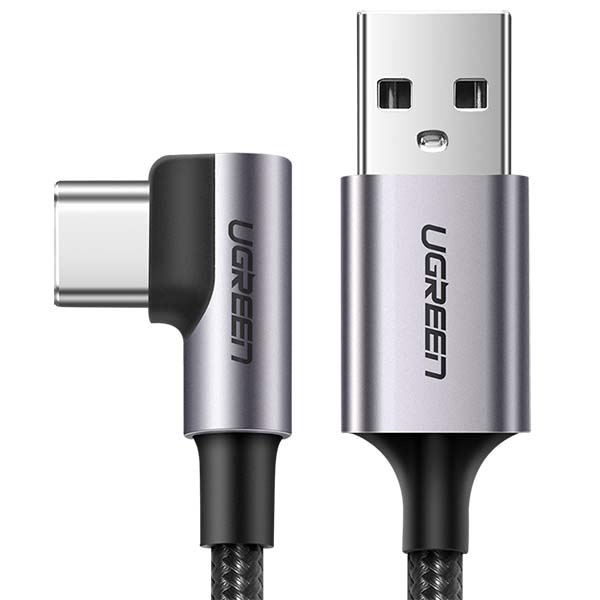 фото Кабель us284 angled usb am/usb type-c angled (50941) ugreen