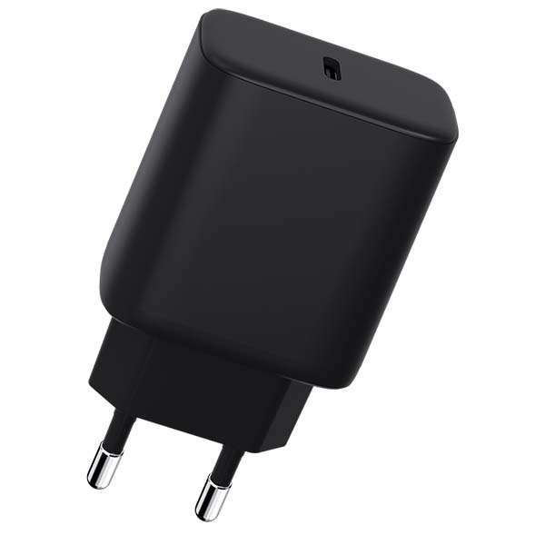 фото Сетевое зарядное устройство usb type-c 25w black (car-wc105) carmega