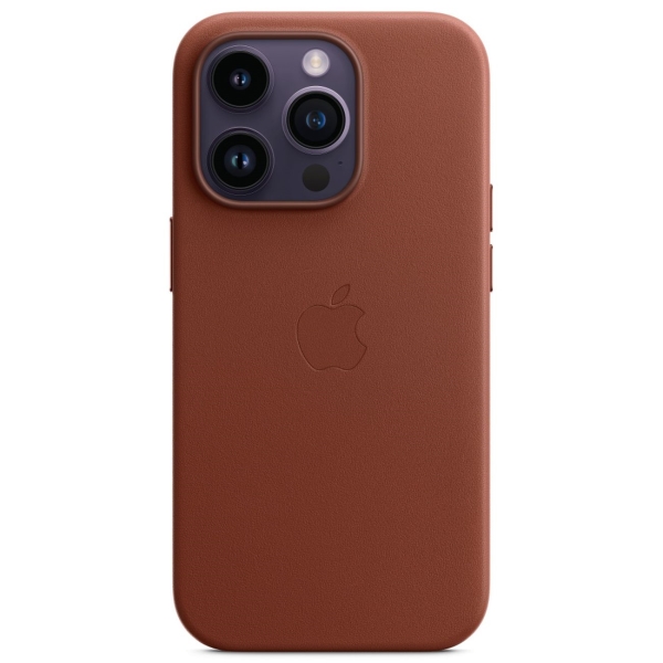 фото Чехол для iphone 14 pro leather magsafe umber (mppk3) apple