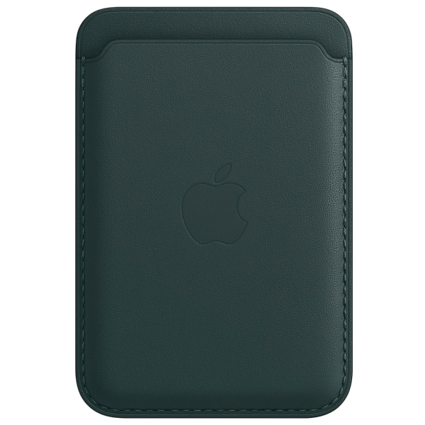 фото Чехол для iphone leather wallet magsafe forest green (mppt3) apple