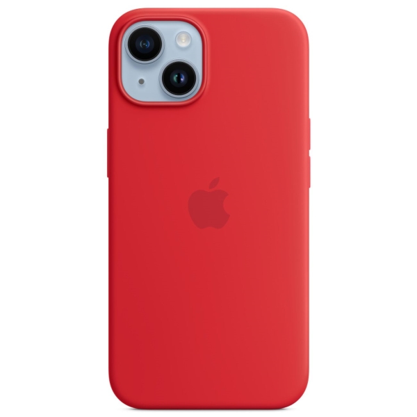 фото Чехол для iphone 14 silicone magsafe (product)red (mprw3) apple