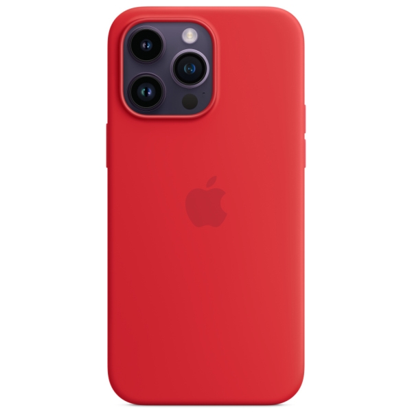 фото Чехол для iphone 14 pro max silicone magsafe (product)red (mptr3) apple