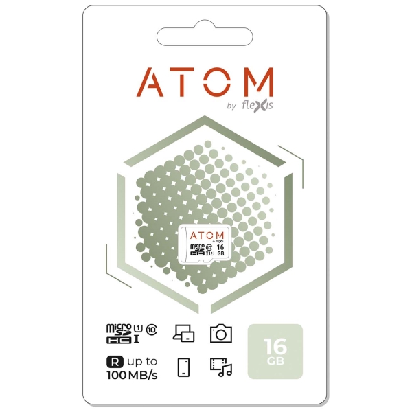 фото Карта памяти microsdhc uhs-1 u1 16gb (amsdu1/16gb) atom