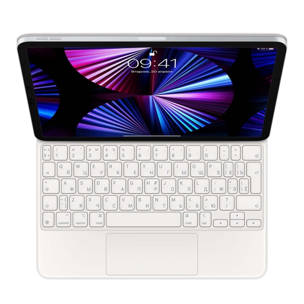 фото Чехол-клавиатура magic keyboard для ipad pro 11 3rd gen/air 4th gen white (mjqj3) apple