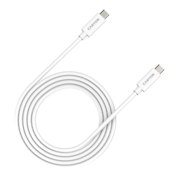 фото Кабель usb 4.0 full featured cable uc-42, 2m (cns-usbc42w) canyon