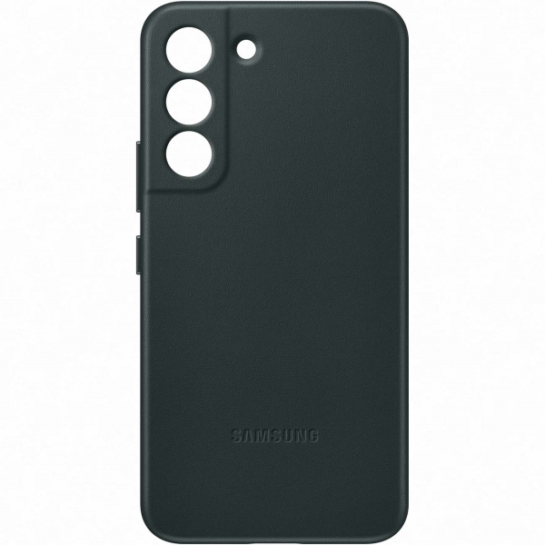 фото Чехол leather cover для samsung galaxy s22, лесной зеленый (ef-vs901)