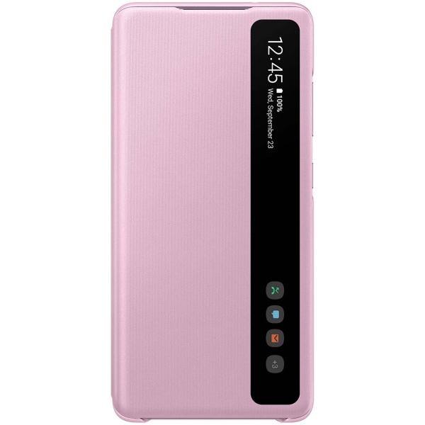 фото Чехол smart clear view cover для samsung galaxy s20 fe, лавандовый (ef-zg780)