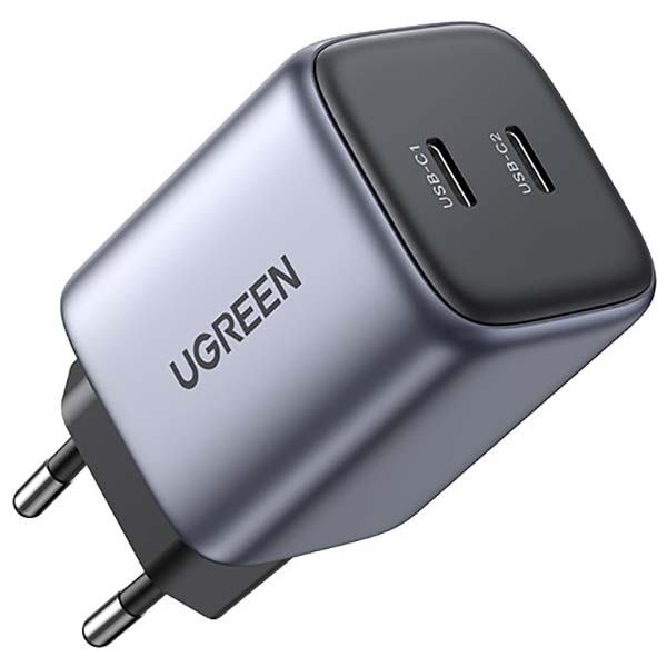 фото Сетевое зарядное устройство 2хusb-c 45w grey (cd294) ugreen