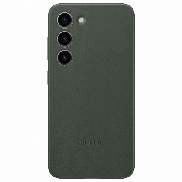 фото Чехол leather case для galaxy s23 green (ef-vs911lgegru) samsung