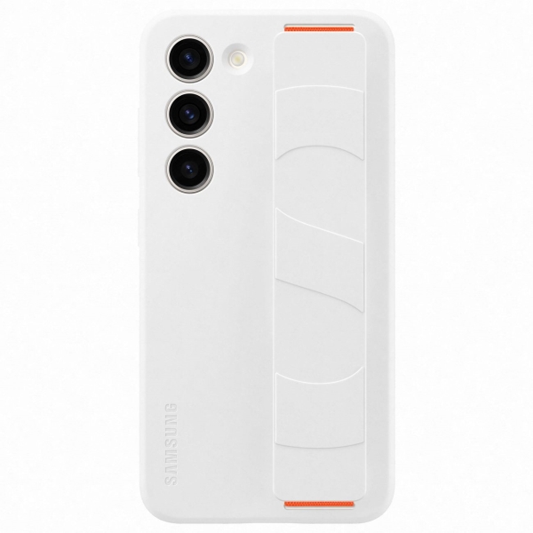 фото Чехол silicone grip case для galaxy s23 white (ef-gs911twegru) samsung