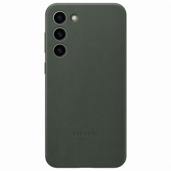 фото Чехол leather case для galaxy s23+ green (ef-vs916lgegru) samsung