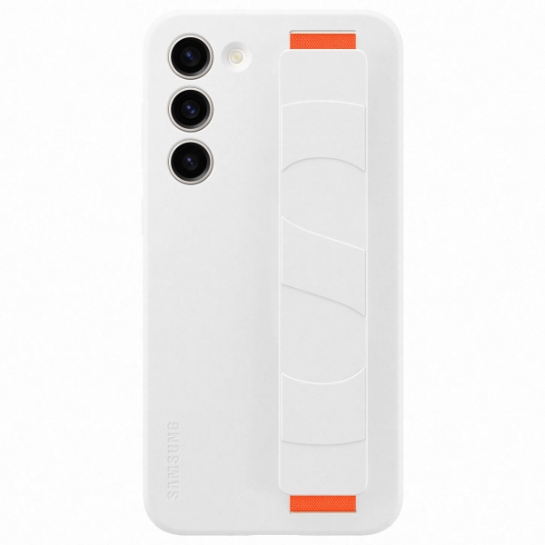 фото Чехол silicone grip case для galaxy s23+ white (ef-gs916twegru) samsung