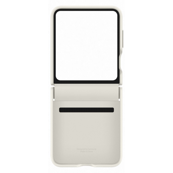 фото Чехол flap eco-leather case для samsung galaxy flip 5 creme (ef-vf731puegru)