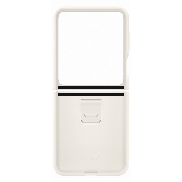 фото Чехол silicone case with ring для samsung galaxy flip 5 creme (ef-pf731tuegru)