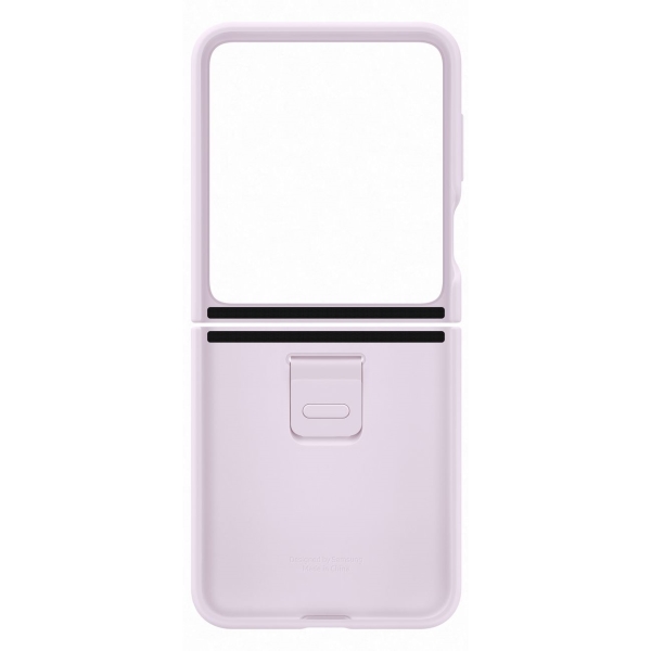 фото Чехол silicone case with ring для samsung galaxy flip 5 lavender (ef-pf731tvegru)