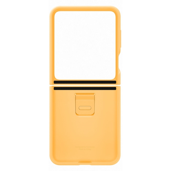 фото Чехол silicone case with ring для samsung galaxy flip 5 apricot (ef-pf731toegru)