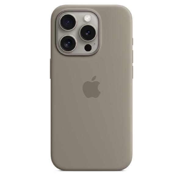 фото Чехол silicone case with magsafe для iphone 15 pro clay (mt1e3) apple