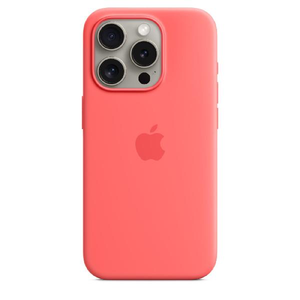 фото Чехол silicone case with magsafe для iphone 15 pro guava (mt1g3) apple