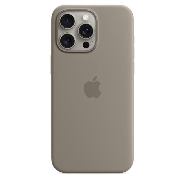 фото Чехол silicone case with magsafe для iphone 15 pro max clay (mt1q3) apple