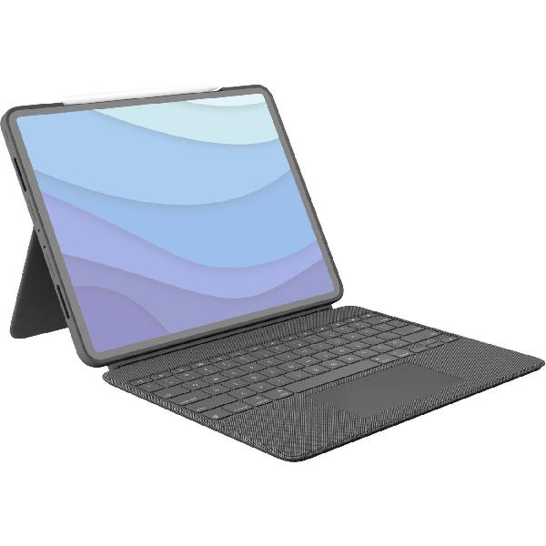 фото Чехол-клавиатура combo touch для ipad pro 12.9" oxford grey (920-010187) logitech