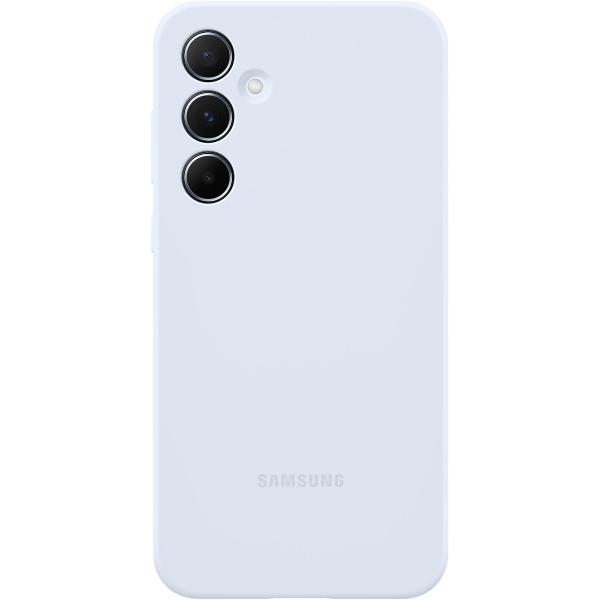 фото Чехол silicone cover для galaxy a55 light blue (ef-pa556tlegru) samsung