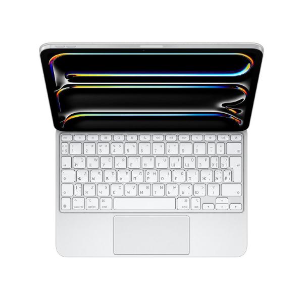 фото Чехол-клавиатура magic keyboard for ipad pro 11 (m4) white (mwr03) apple