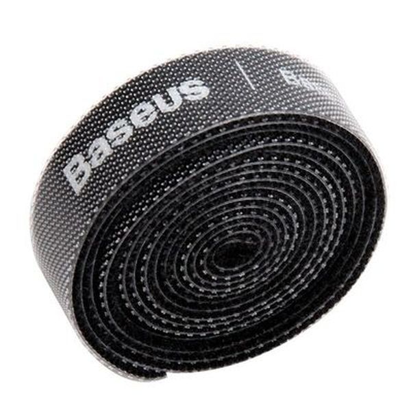 фото Стяжка для проводов colourful circle velcro strap 3m black baseus