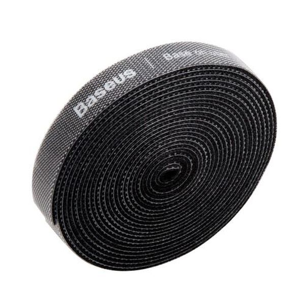фото Стяжка для проводов colourful circle velcro strap 3m gray baseus