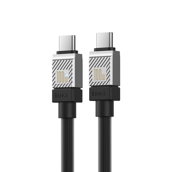 фото Кабель coolplay series fast charging cable usb-c/usb-c 100w 2m white baseus