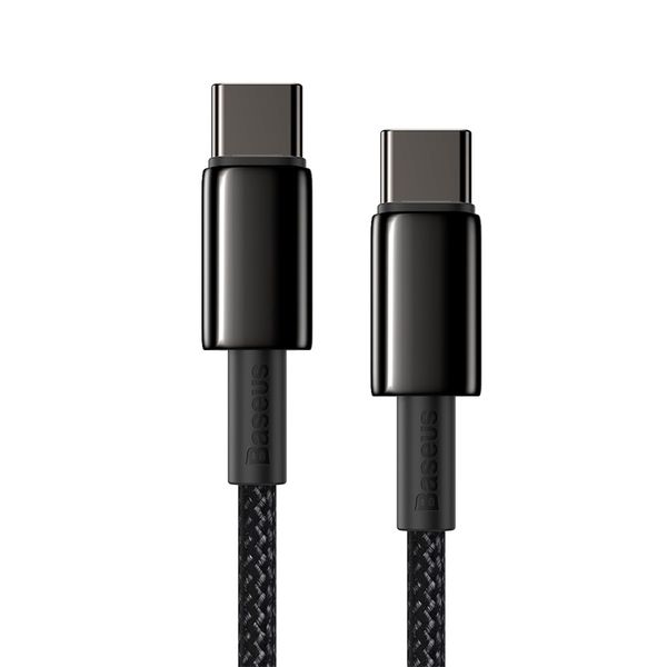 фото Кабель tungsten gold fast charging data cable type-c/type-c 2m black baseus