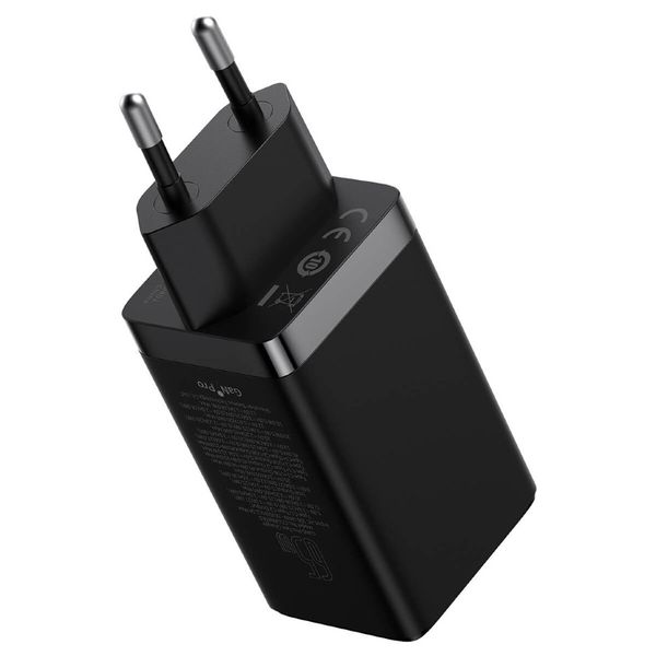 фото Сетевое зарядное устройство gan5 pro fast charger 2c+u 65w white (ccgp120202) baseus